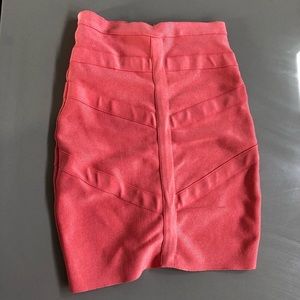 Bebe Hot Pink Bandage Skirt